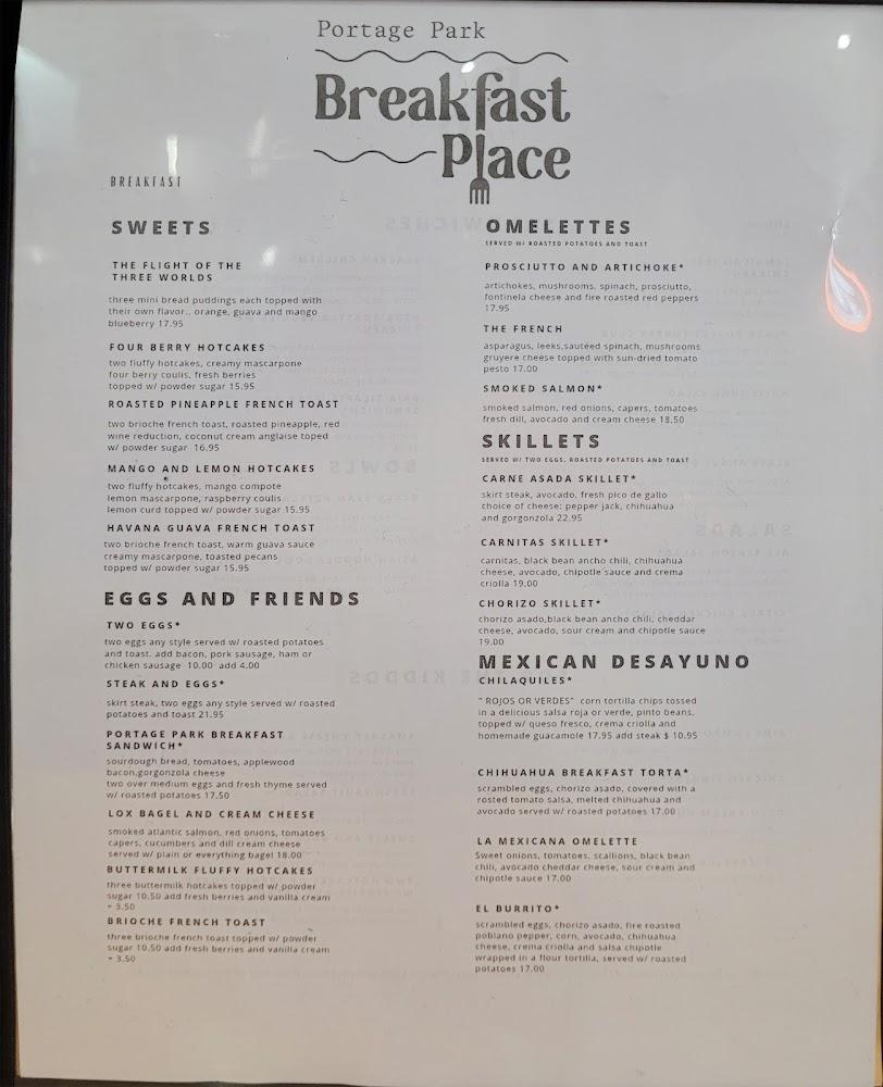 Portage Park Breakfast Place Menu image 1